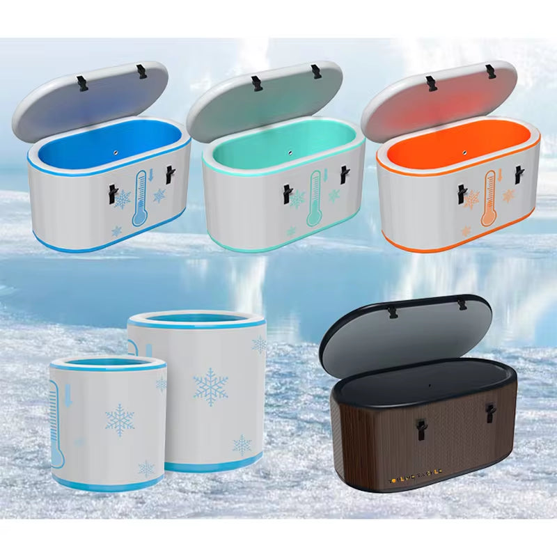 Luxurious Fiberglass Ice Bath and Sauna Combo - Eco-Friendly Gold Supplier