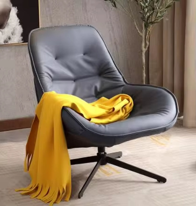 Luxury High Back Ergonomic Swivel Lounge Chair with Lumbar Support